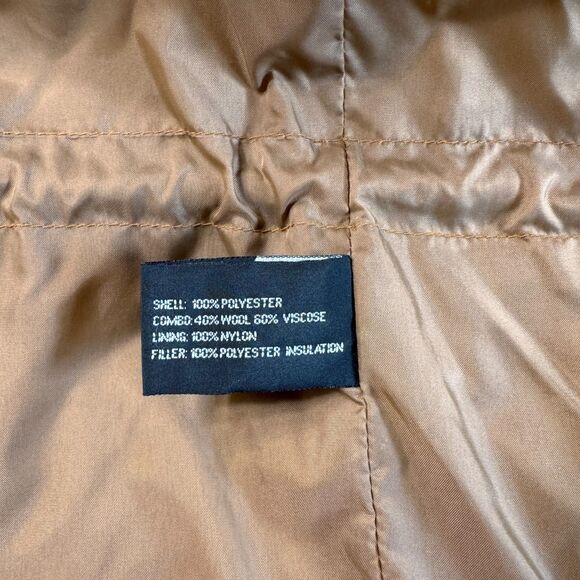 VTG Forecaster of Boston Quilted Barn Jacket Coat Men's Large Brown Faux Suede - Picture 9 of 15